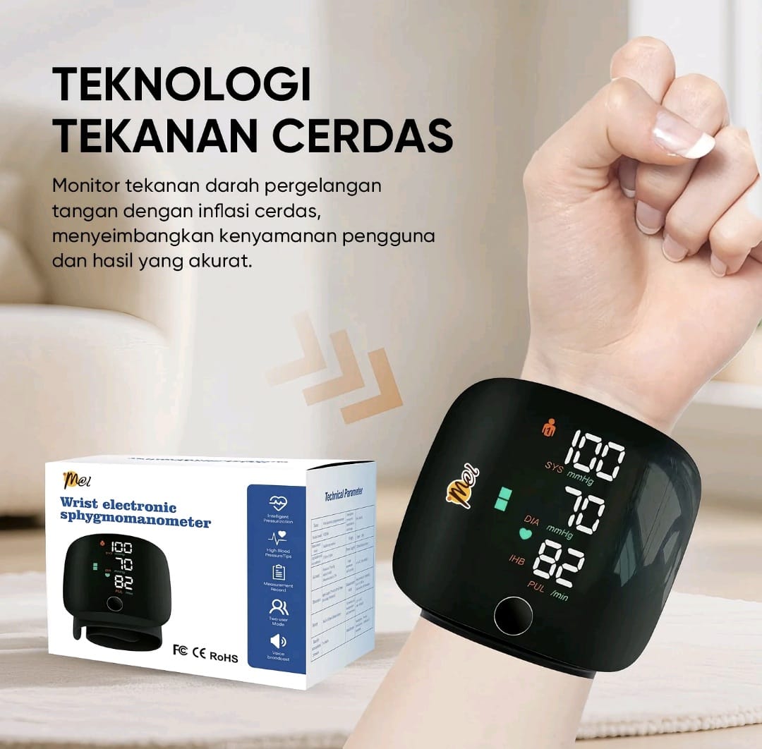 Teknologi tekanan cerdas pada tensimeter pergelangan